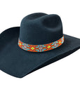 HILASON Beaded  American Style Western Cowgirl Handmade Hatband Tan