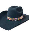 HILASON Beaded  American Style Western Cowgirl Handmade Hatband Tan