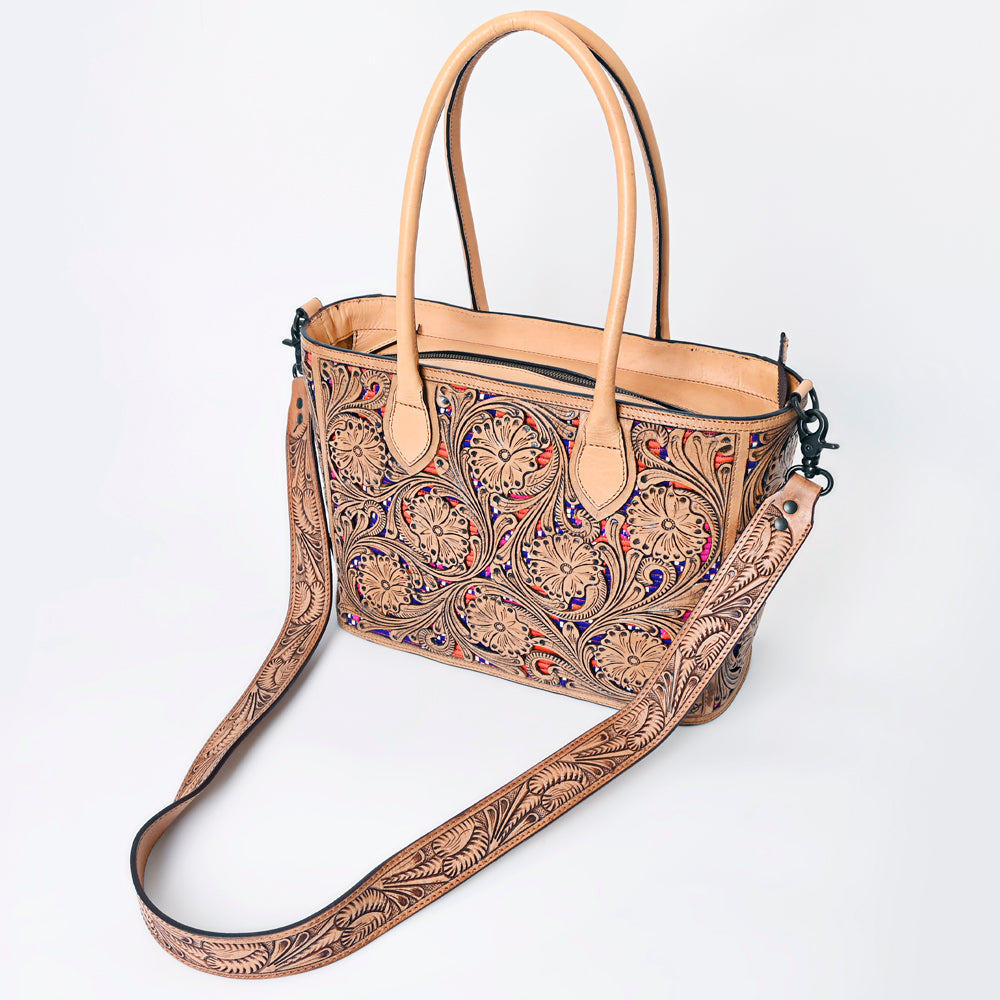 ADBGZ773 American Darling Hand Tooled Genuine Leather Women Bag Western Handbag Purse