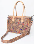 ADBGZ773 American Darling Hand Tooled Genuine Leather Women Bag Western Handbag Purse