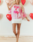 Emery Embroidered Raglan Sleeve Sweatshirt