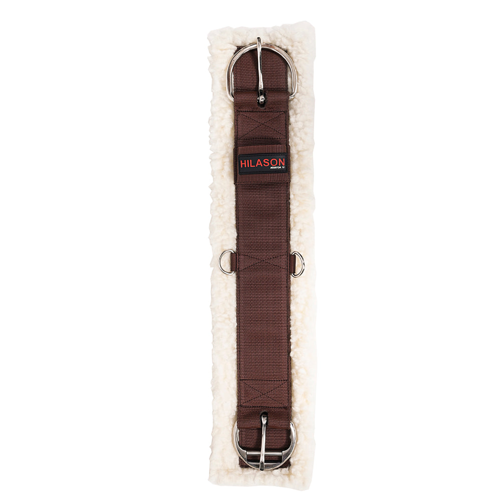 HILASON Western Horse Nylon Cinch With White Fleece