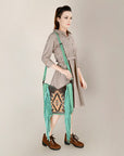 American Darling ADBG1199 Hand Tooled Genuine Leather Women Bag Western Handbag Purse
