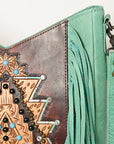American Darling ADBG1199 Hand Tooled Genuine Leather Women Bag Western Handbag Purse