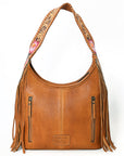 Hobo Hair On Saddle Blanket Genuine Leather Western Bag For Women