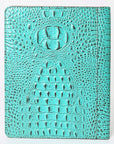 American Darling Portfolio Bag Hand Tooled Crocodile embossed Genuine Leather women bag western handbag purse - Everest Ranch