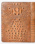American Darling Portfolio Bag Hand Tooled Crocodile embossed Genuine Leather women bag western handbag purse - Everest Ranch