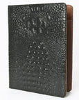 American Darling Portfolio Bag Hand Tooled Crocodile embossed Genuine Leather women bag western handbag purse - Everest Ranch