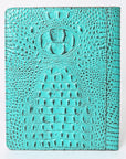 American Darling Portfolio Bag Hand Tooled Crocodile embossed Genuine Leather women bag western handbag purse - Everest Ranch