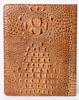 American Darling Portfolio Bag Hand Tooled Crocodile embossed Genuine Leather women bag western handbag purse - Everest Ranch