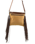 OHLAY KB196 Cross Body Upcycled Wool Upcycled Canvas Hair-On Genuine Leather women bag western handbag purse