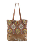 OHLAY KB237 TOTE Upcycled Wool Upcycled Canvas Hair-on Genuine Leather women bag western handbag purse