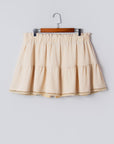 Millie Trim Boho Ruffled PLUS Shorts
