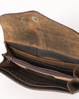 OHLAY WALLET Hand Tooled  Genuine Leather women bag western handbag purse