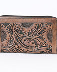 OHLAY WALLET Hand Tooled  Genuine Leather women bag western handbag purse