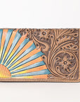 OHLAY WALLET Hand Tooled  Genuine Leather women bag western handbag purse