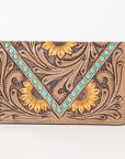 OHLAY WALLET Hand Tooled Genuine Leather women bag western handbag purse