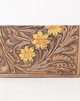 OHLAY WALLET Hand Tooled  Genuine Leather women bag western handbag purse