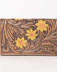 OHLAY WALLET Hand Tooled  Genuine Leather women bag western handbag purse