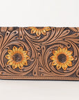 OHLAY WALLET Hand Tooled  Genuine Leather women bag western handbag purse