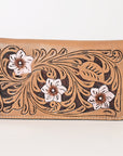 OHLAY WALLET Hand Tooled  Genuine Leather women bag western handbag purse