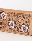 OHLAY WALLET Hand Tooled  Genuine Leather women bag western handbag purse