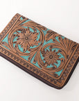 OHLAY WALLET Hand Tooled  Genuine Leather women bag western handbag purse