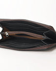OHLAY WALLET Hand Tooled  Genuine Leather women bag western handbag purse