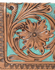 OHLAY WALLET Hand Tooled  Genuine Leather women bag western handbag purse