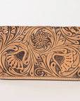 OHLAY WALLET Hand Tooled  Genuine Leather women bag western handbag purse