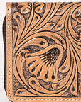 OHLAY WALLET Hand Tooled  Genuine Leather women bag western handbag purse