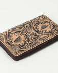OHLAY WALLET Hand Tooled  Genuine Leather women bag western handbag purse