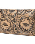 OHLAY WALLET Hand Tooled  Genuine Leather women bag western handbag purse