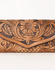 OHLAY WALLET Hand Tooled Genuine Leather women bag western handbag purse