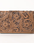 OHLAY WALLET Hand Tooled  Genuine Leather women bag western handbag purse