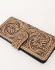 OHLAY WALLET Hand Tooled Genuine Leather women bag western handbag purse