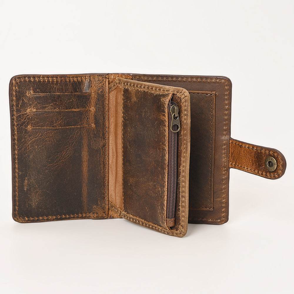 OHLAY WALLET Hand Tooled  Genuine Leather women bag western handbag purse