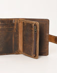OHLAY WALLET Hand Tooled  Genuine Leather women bag western handbag purse