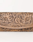 OHLAY WALLET Hand Tooled  Genuine Leather women bag western handbag purse