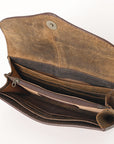 OHLAY WALLET Hand Tooled  Genuine Leather women bag western handbag purse