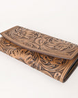 OHLAY WALLET Hand Tooled  Genuine Leather women bag western handbag purse