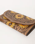 OHLAY WALLET Hand Tooled Genuine Leather women bag western handbag purse