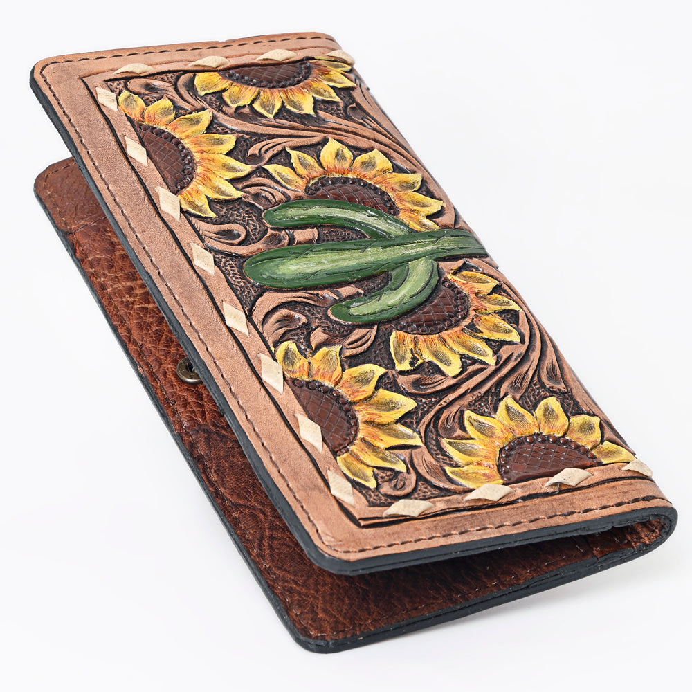 OHLAY WALLET Hand Tooled  Genuine Leather women bag western handbag purse