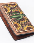 OHLAY WALLET Hand Tooled  Genuine Leather women bag western handbag purse