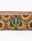 OHLAY WALLET Hand Tooled  Genuine Leather women bag western handbag purse