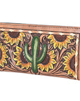 OHLAY WALLET Hand Tooled  Genuine Leather women bag western handbag purse