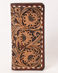 OHLAY WALLET Hand Tooled  Genuine Leather women bag western handbag purse