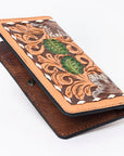OHLAY WALLET Hand Tooled  Genuine Leather women bag western handbag purse