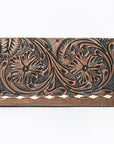 OHLAY WALLET Hand Tooled  Genuine Leather women bag western handbag purse