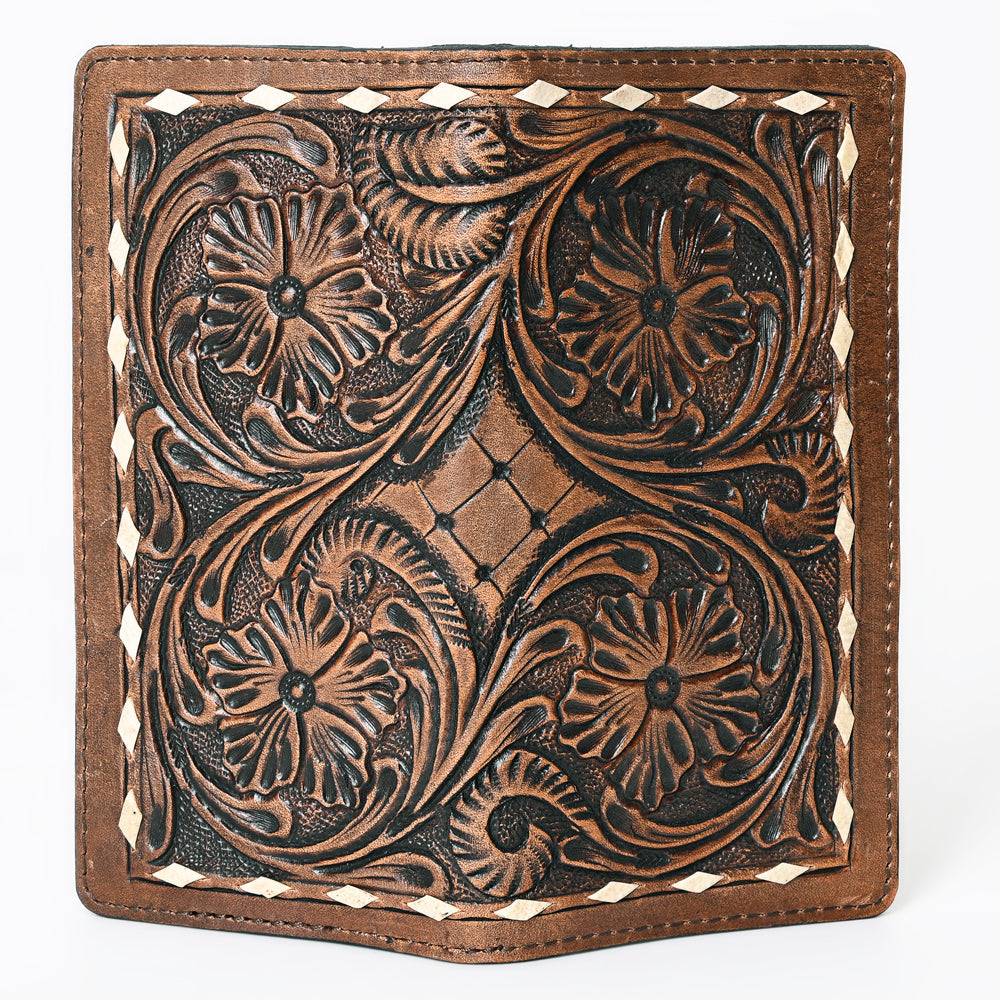 OHLAY WALLET Hand Tooled  Genuine Leather women bag western handbag purse